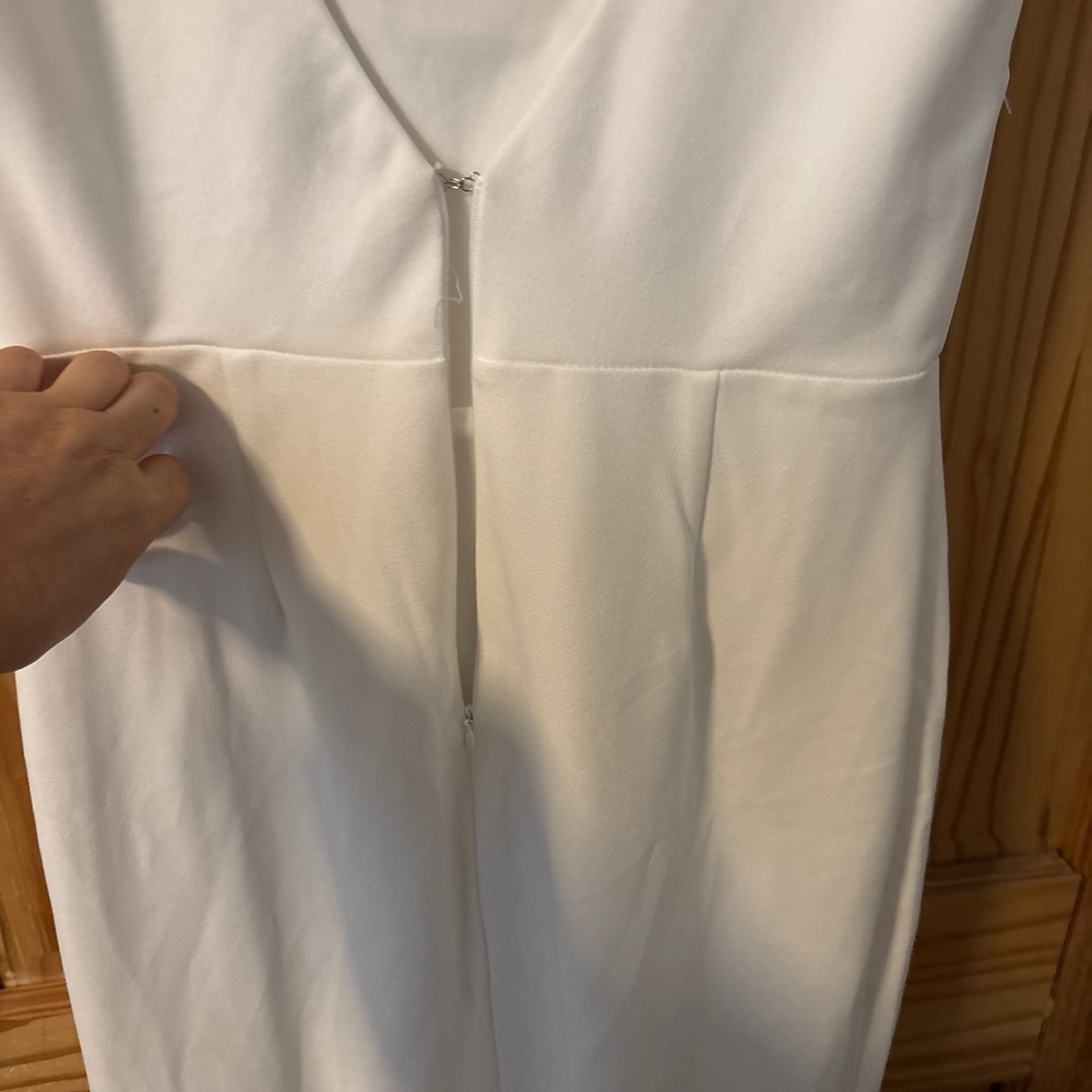 Lulu’s Elegant White Sleeveless Dress - Size L - Picture 3 of 10
